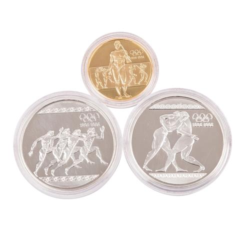 Griechenland GOLD & SILBER Set 'Jubiläumsausgabe 100 Jahre Olympische Bewegung 1896-1996'