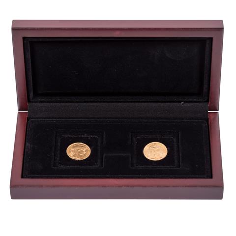 Frankreich Goldmünzenset "Die einzigen 20-Francs-Goldmünzen der Dritten Republik" -