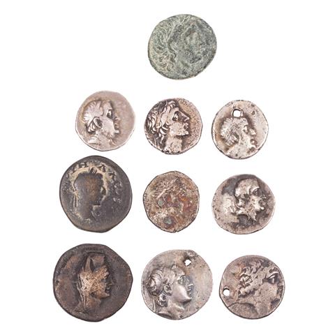 10-teiliges Konvolut antikes Kappadokien in Silber und Bronze -