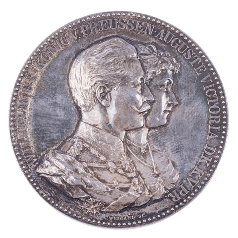 Preussen - Silbermedaille im Hochrelief o.J. (1903). Medailleur E. Weigand,