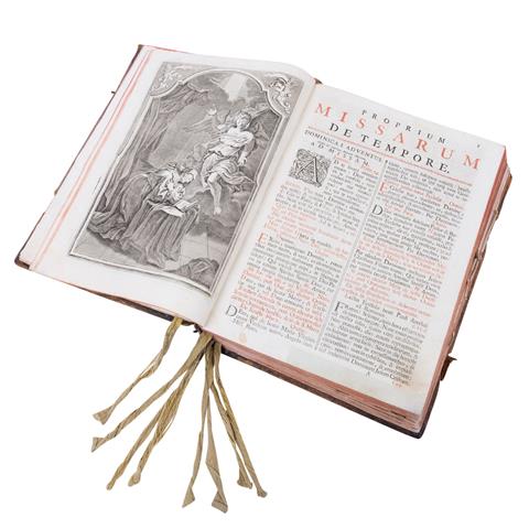 'Missale Romanum' - Römisches Messbuch aus dem Dekret des Sakrosankts von 1777.