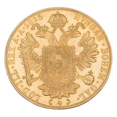 Österreich/GOLD - 4 Dukaten 1915/NP