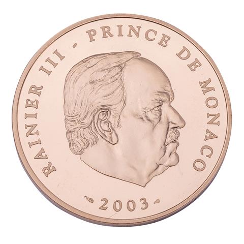 Monaco - 100 Euro 2003, 80. Geburtstag von Fürst Rainier III., GOLD,