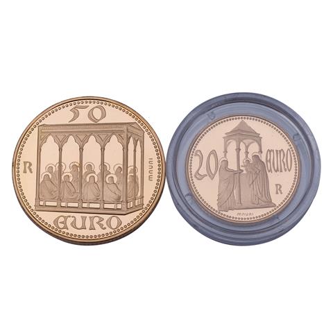 San Marino - 20 + 50 Euro 2003, Scrovegi Kapelle, GOLD,