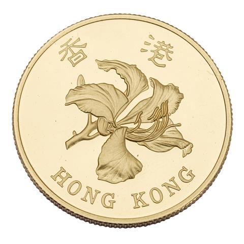China / Hong Kong - 1.000 HK$, 1997, GOLD, Rückgabe Hong Kong an China,