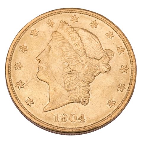 USA /GOLD - 1 x 20$ Double Eagle 'Liberty' 1904