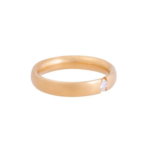 CHRISTIAN BAUER Ring mit Diamant im Prinzessschliff ca. 0,1 ct,