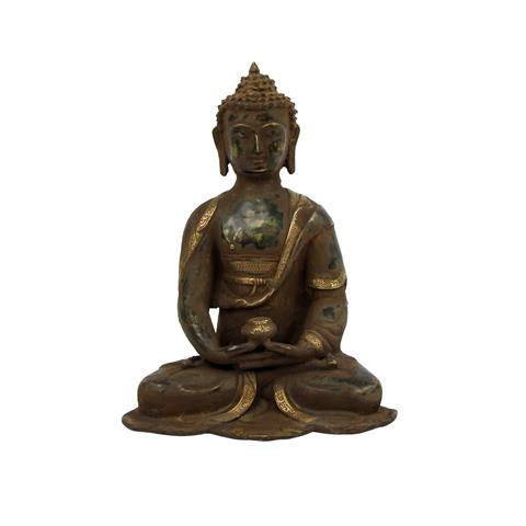 Buddha aus Metall. SINOTIBETISCH, 1. Hälfte 20. Jh.