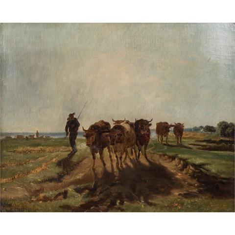 TROYON, CONSTANT (1810-1865), "Going to work",