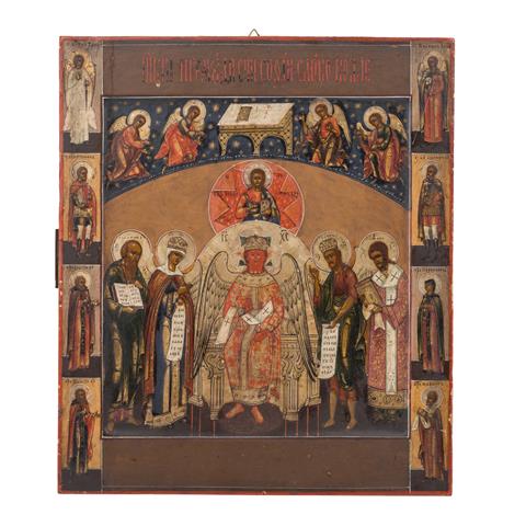 IKONE "Heilige Sophia, die göttliche Weisheit", Zentralrussland Mitte 19. Jh.,