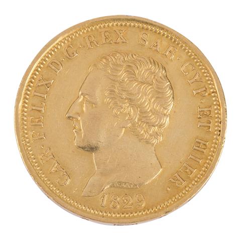 Italien - Sardinien /GOLD - Karl Felix 80 Lire 1829