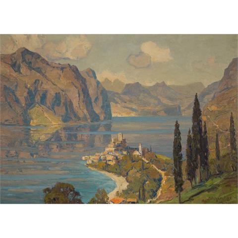 MERCKER, ERICH (1891-1973) "Burg Malcesine an Gardasee"