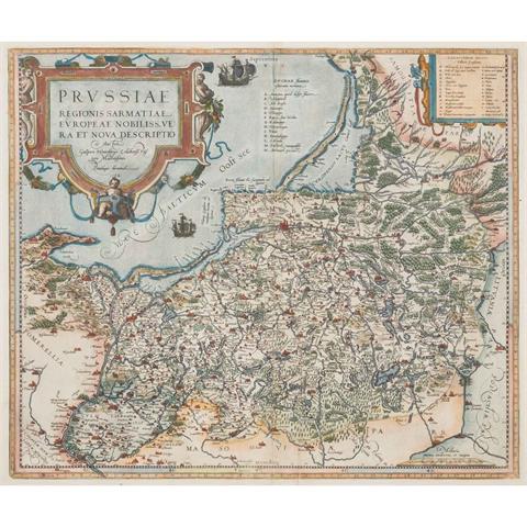 ORTELIUS, ABRAHAM (1527 - 1598), "Prussiae Regionis Sarmatiae Europeae Nobiliss. Vera et Nova Descriptio...", 1584,