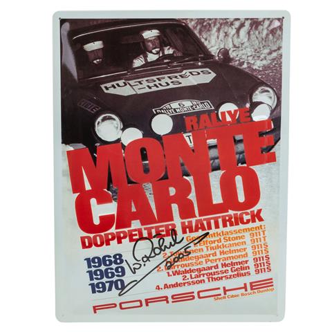 PORSCHE - Wandschild "Rally Monte Carlo 1971",
