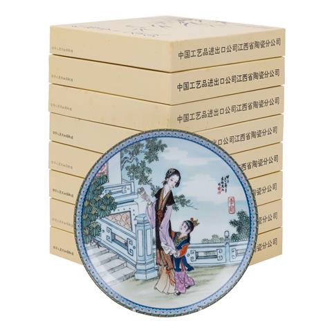 Sammelteller-Serie 'Imperial Jingdezhen Porcelain'. CHINA, 1980er Jahre.