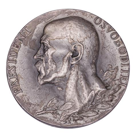 Tschechoslowakei - Silbermedaille 1937, Zum Gedenken an den Tod