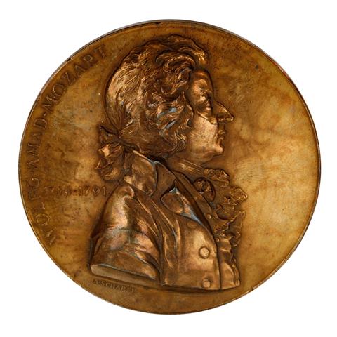 Österreich-Ungarn - Bronzemedaille 1896, auf die Enthüllung des Mozart-Denkmals