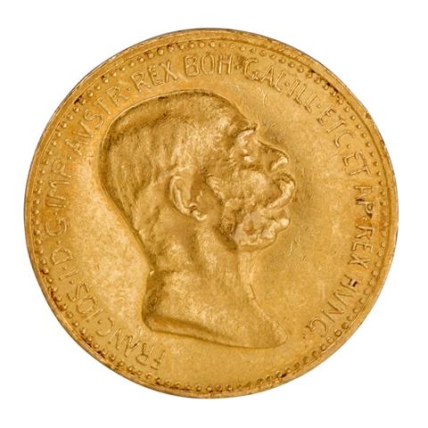 Österreich-Ungarn /Gold - 10 Kronen 1908, Kaiser Franz-Joseph,