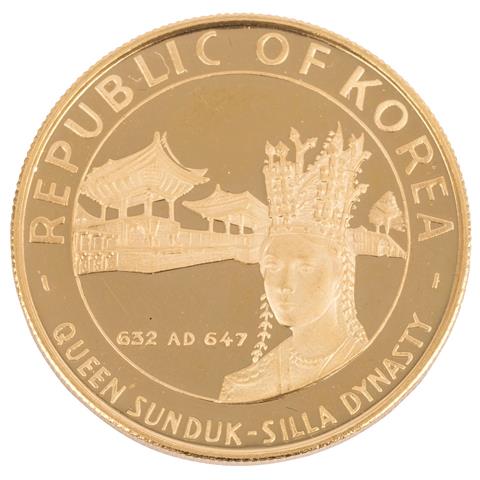 Südkorea/Gold - 2500 Won 1970, Königin Sunduk,