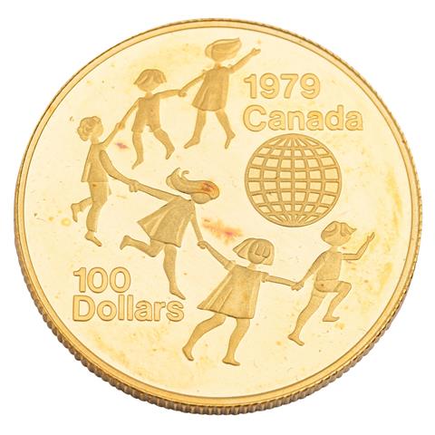 Kanada /GOLD - 100$ Elisabeth II. 1/2 oz 1979 PP