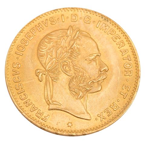 Österreich /GOLD  - Franz Josef I. 4 Florin 1892/NP