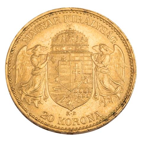 Österreich/Gold - Franz Joseph I. 1848-1916, 20 Korona 1896 KB