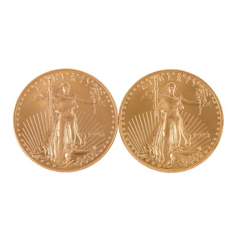 USA/GOLD - 2x American Eagle, 50$ Liberty.