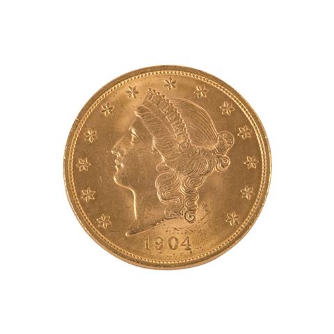 USA /GOLD - 'Double Eagle' - 20 $ Liberty Head 1904