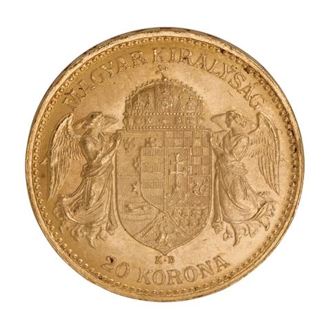Österreich-Ungarn /GOLD - Franz Jozsef I. 20 Kronen 1898 K-B