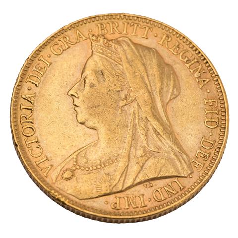 UK /GOLD - Königin Viktoria 1 Sovereign 1898