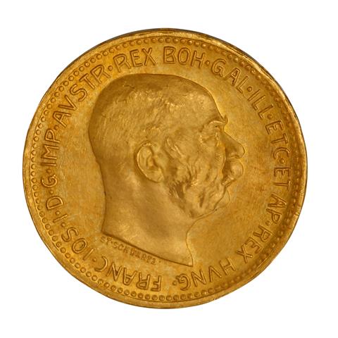 Österreich/GOLD-Franz Joseph I. 20 Kronen 1915/Nachprägung.