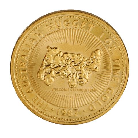 Australien /GOLD - 100 $ 'Australian Nugget' 1987