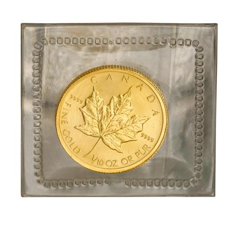 Kanada /GOLD - Elisabeth II. 5 Dollars, 1/10 oz Maple Leaf 1993