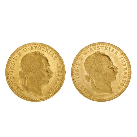 Österreich /GOLD  - Franz Josef I. 2 x 1 Dukat 1915/NP