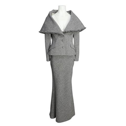 CHRISTIAN DIOR BOUTIQUE VINTAGE costume, size 36 skirt/38 jacket, coll.: 1997/1998.
