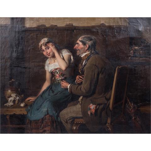 KERN, HERMANN (1838-1912), "Der Brautwerber", 1881,