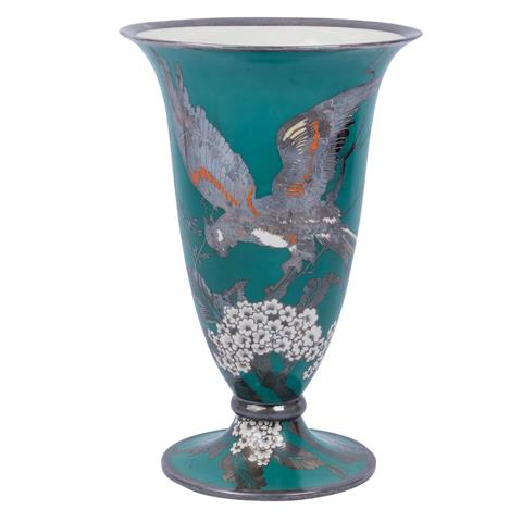 ROSENTHAL Vase mit Silber-Overlay, 1940.