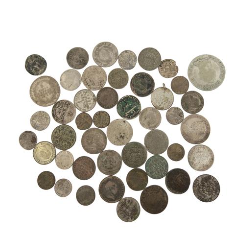 Ca. 45 altdeutsche (und davor) Kleinmünzen,