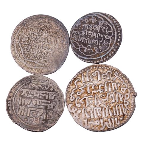 4-teiliges Konvolut Silbermünzen aus dem Mittelalter  -