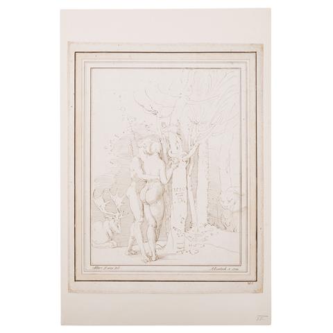 BARTSCH, ADAM VON (1757-1821) "Adam und Eva" 1786