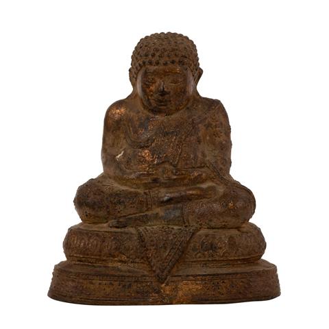 Sitzender Buddha. THAILAND. Ratanakosin, 19. Jh.