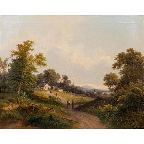 BARBARINI, Franz, ATTRIBUIERT (1804-1873), "Landschaft in Österreich, wohl Tirol",