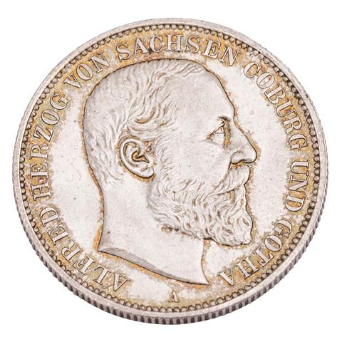Herzogtum Sachsen-Coburg und Gotha/Silber - 2 Mark 1895/A, Alfred,