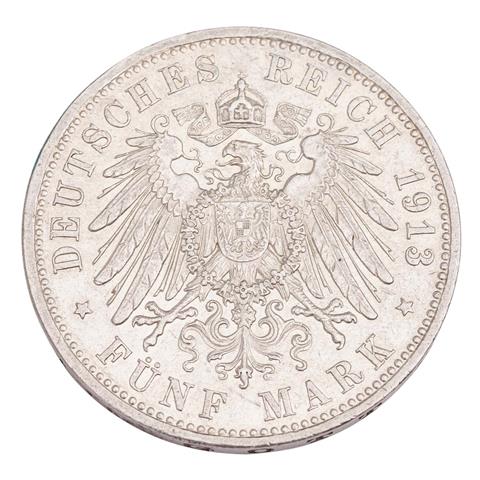 Deutsches Kaiserreich / Hansestadt  Lübeck - 5 Mark 1913,