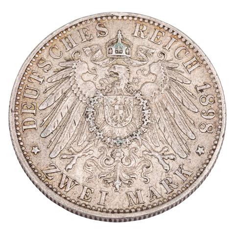 Großherzogtum Sachsen-Weimar-Eisenach - 2 Mark 1898/A,