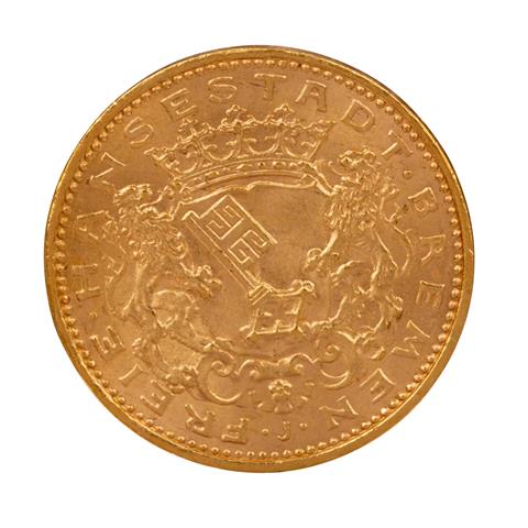 Freie Hansestadt Bremen/Gold - 20 Mark 1906/J,
