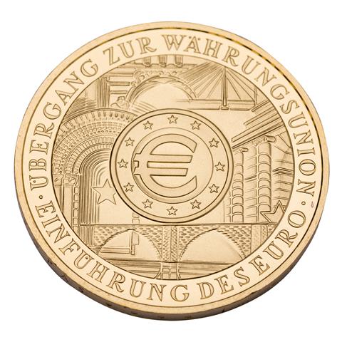 BRD - 200 Euro 2002/J, Währungsunion, GOLD,