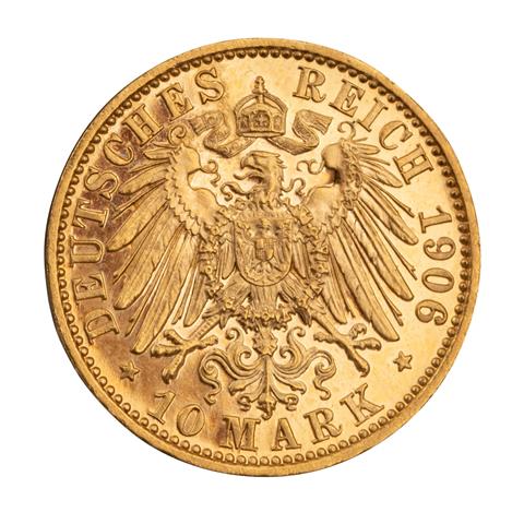 Freie und Hansestadt Lübeck/Gold - 10 Mark 1906/A,
