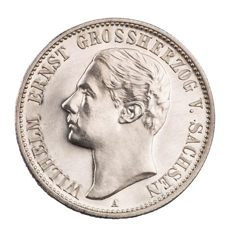 Großherzogtum Sachsen-Weimar-Eisenach/Silber - 2 Mark 1901/A,