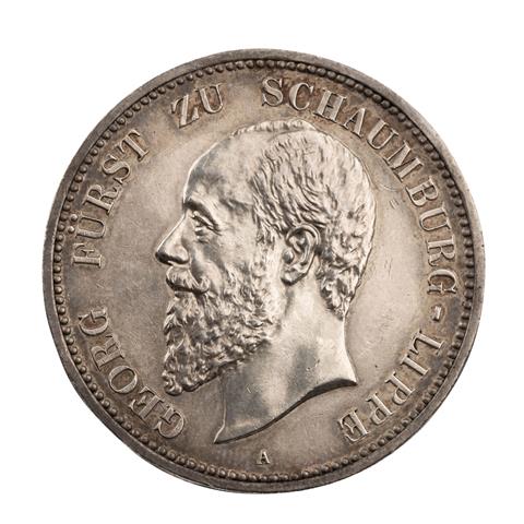 Fürstentum Schaumburg-Lippe/Silber - 5 Mark 1904/A, Fürst Georg,